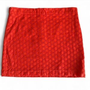GAP Orange Eyelet Mini Skirt - Size 4